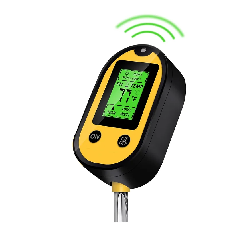 Classy-5-In-1 Soil Moisture Meter, Environment Illumination/Sunlight Intensity, Soil Temperature Value, Soil Moisture Content Du
Classy-5-In-1 Soil Moisture Meter, Environment Illumination/Sunlight Intensity, Soil Temperature Value, Soil Moisture Content Du