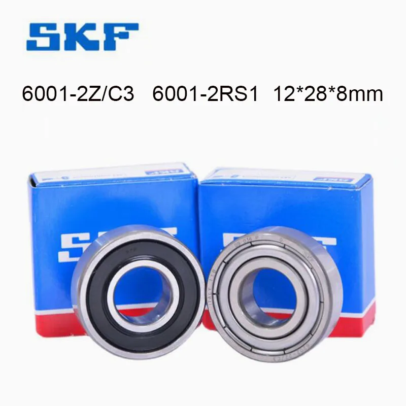 SKF Origin Sweden Import Bearing 5PCS 6001-2RS1 6001-2Z/C3 Deep Groove Ball Bearing 180101 12*28*8mm Rubber Metal Cover Bearing
SKF Origin Sweden Import Bearing 5PCS 6001-2RS1 6001-2Z/C3 Deep Groove Ball Bearing 180101 12*28*8mm Rubber Metal Cover Bearing