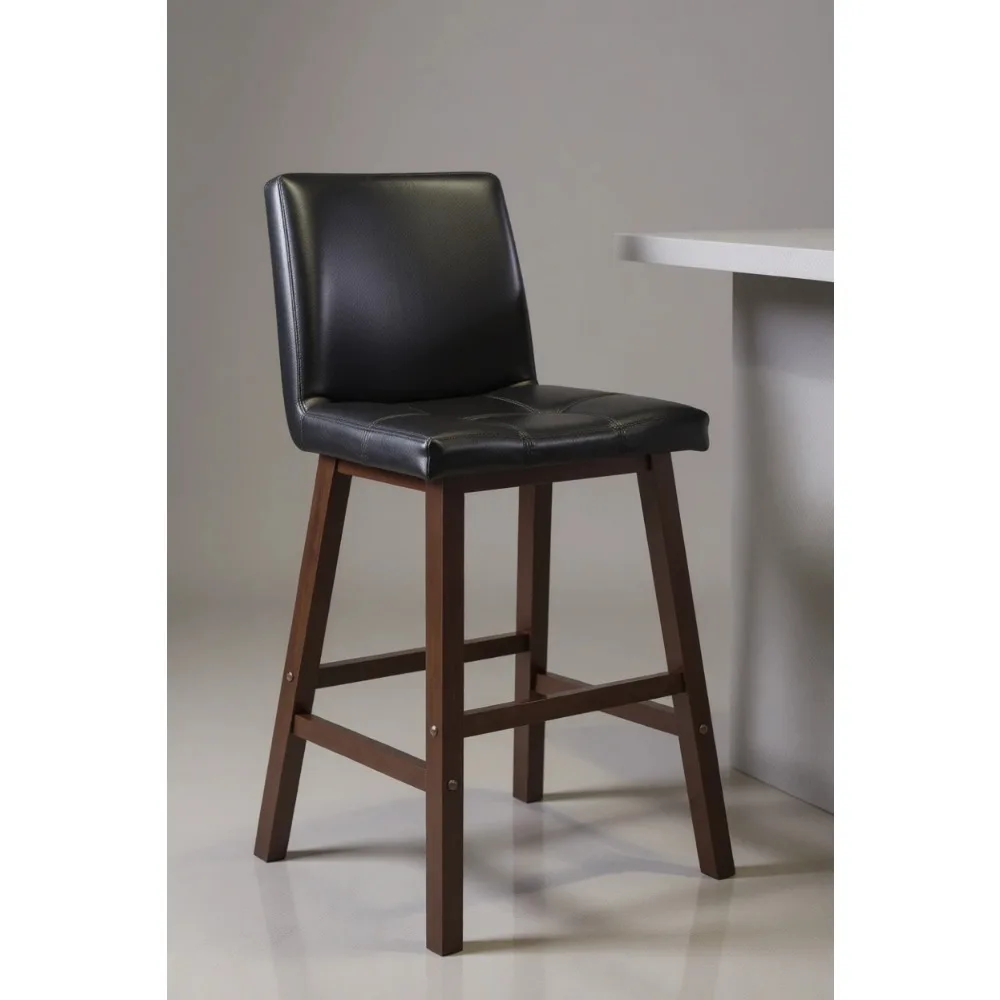 Wooden Bar Stool 29 Inch Antique Walnut Finish
Wooden Bar Stool 29 Inch Antique Walnut Finish