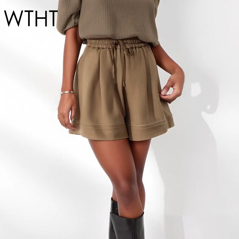 WTHT модные женские однотонные повседневные шорты из искусственной замши, осень 2023, модные короткие брюки с эластичной резинкой на талии и шнурком, женские 1LS2398
WTHT модные женские однотонные повседневные шорты из искусственной замши, осень 2023, модные короткие брюки с эластичной резинкой на талии и шнурком, женские 1LS2398