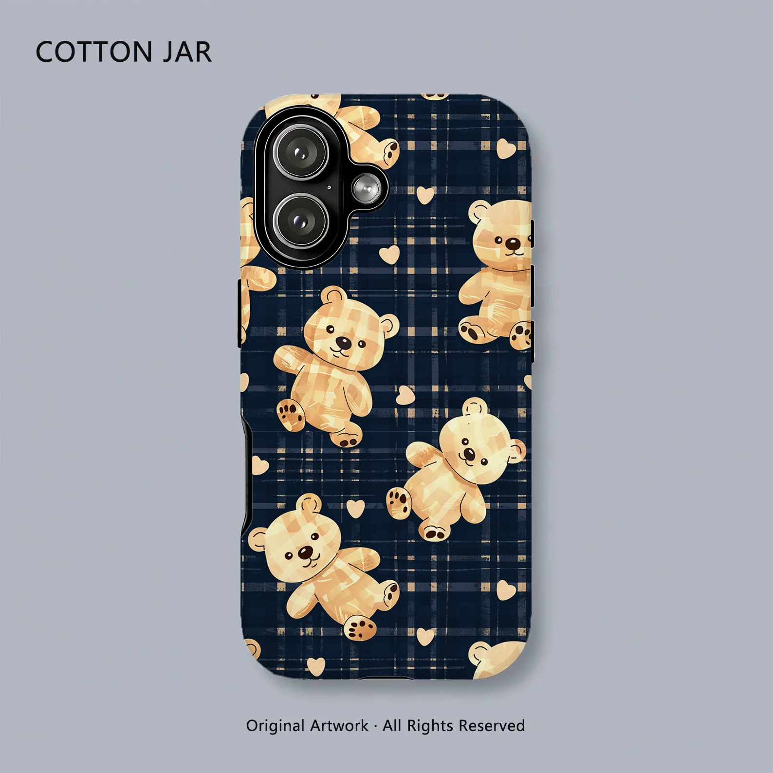 Cute Teddy Bear Heart Plaid Magnetic Phone Case For iPhone 17 16 15 Pro Max 14 13 12 Plus Double Layer Protective Cover
Cute Teddy Bear Heart Plaid Magnetic Phone Case For iPhone 17 16 15 Pro Max 14 13 12 Plus Double Layer Protective Cover