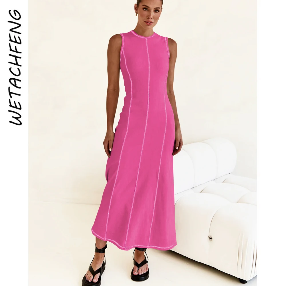 Y2K Knitted Long Dress Round Neck Sleeveless Vintage Lady A-line French Dress Clothes 2024 Summer Streetwear Bodycon Party Dress
Y2K Knitted Long Dress Round Neck Sleeveless Vintage Lady A-line French Dress Clothes 2024 Summer Streetwear Bodycon Party Dress