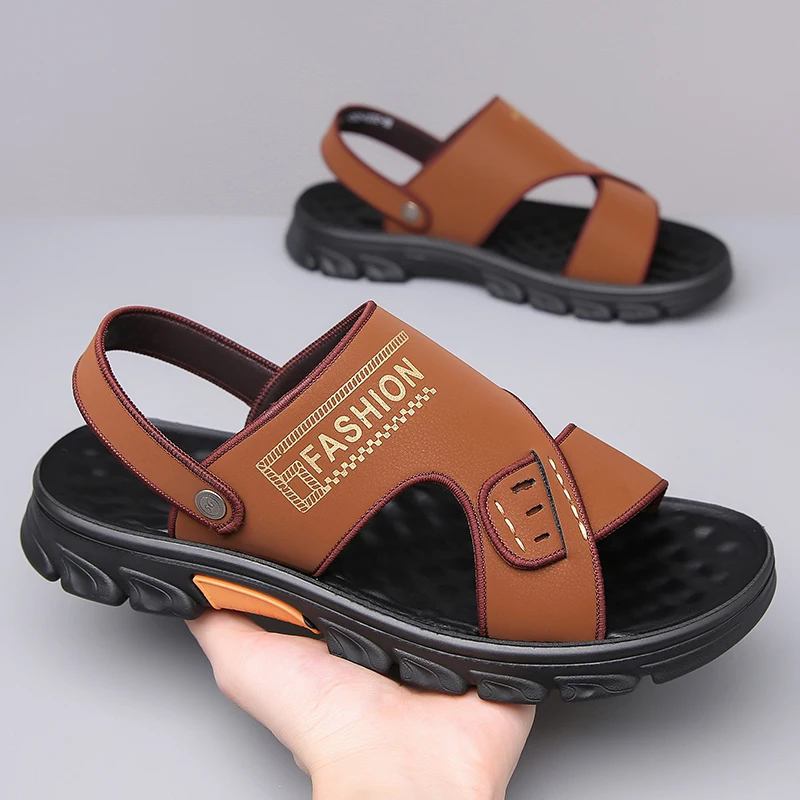Summer Men's Two-Way Slip-On Sandals Outdoor Anti-Slip Soft Bottom Casual Slippers Beach Shoes-2031
Summer Men's Two-Way Slip-On Sandals Outdoor Anti-Slip Soft Bottom Casual Slippers Beach Shoes-2031