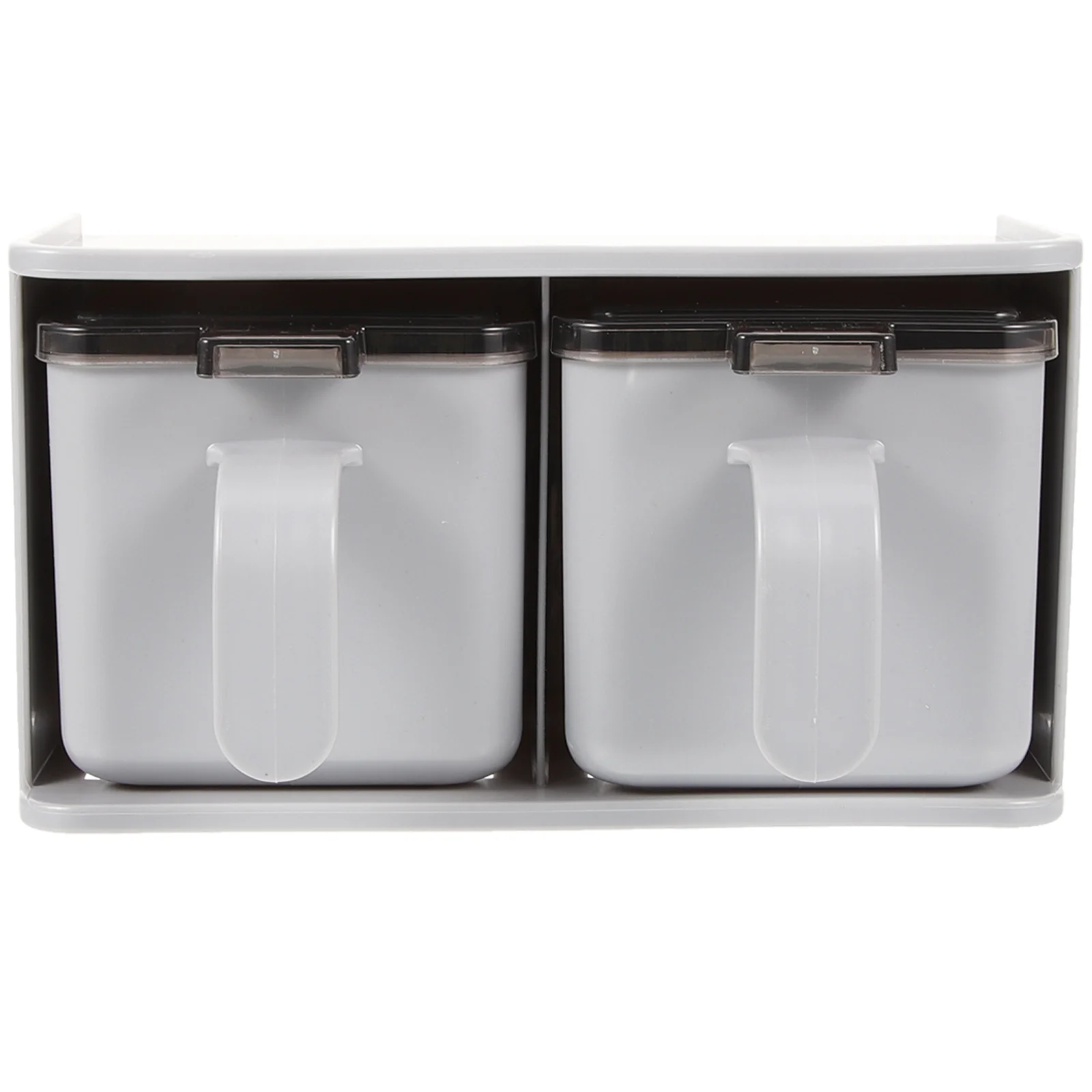 1 set 1 Set Of Seasoning Box 2 Compartment Spice Jar With Spoon Condiment Containers For Kitchen Cabinet Storage Pp Ps Material
1 set 1 Set Of Seasoning Box 2 Compartment Spice Jar With Spoon Condiment Containers For Kitchen Cabinet Storage Pp Ps Material