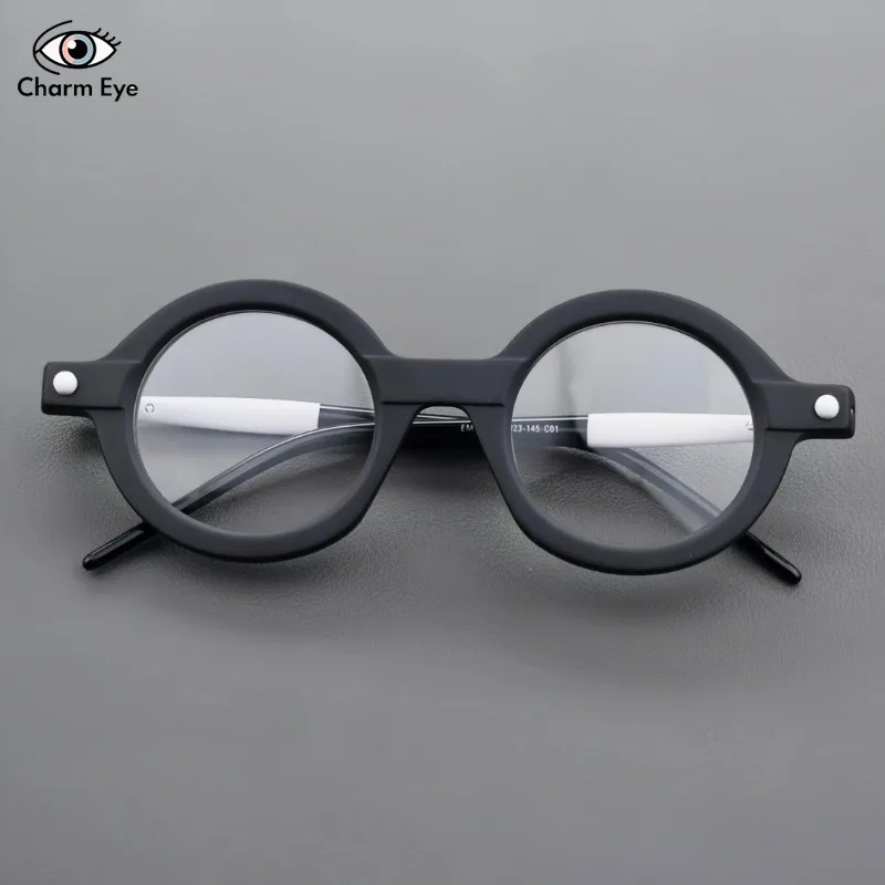 Round Women Glasses Retro Color Blocked Thick Acetate Eyeglasses Frame Splicing Men Fashion Optical Myopia Prescription Eyewear
Round Women Glasses Retro Color Blocked Thick Acetate Eyeglasses Frame Splicing Men Fashion Optical Myopia Prescription Eyewear