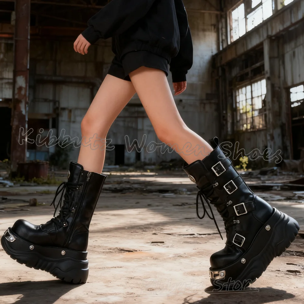 Ankle Modern Boots Solid Color Leather Belt Buckle Lace-Up Round Toe Height Increasing Fashion Luxury Elegant Concise Sexy Shoes
Ankle Modern Boots Solid Color Leather Belt Buckle Lace-Up Round Toe Height Increasing Fashion Luxury Elegant Concise Sexy Shoes