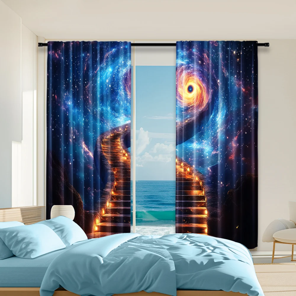 2 pcs, versatile polyester transparent curtains for home decoration Mysterious Outer Space for use in bedrooms and living rooms
2 pcs, versatile polyester transparent curtains for home decoration Mysterious Outer Space for use in bedrooms and living rooms