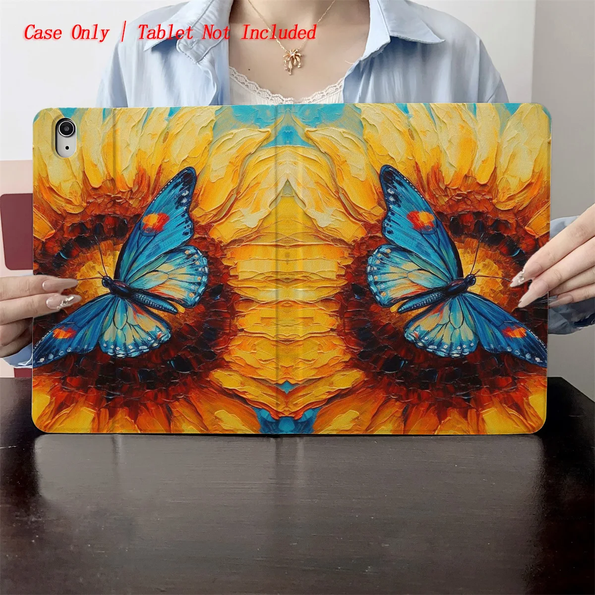 Cheerful Blue Butterflies & Sunflower Print iPad Case For Apple iPad Pro 12.9 Air 3 Mini 5 9th Gen Slim Anti-Scratch Cover
Cheerful Blue Butterflies & Sunflower Print iPad Case For Apple iPad Pro 12.9 Air 3 Mini 5 9th Gen Slim Anti-Scratch Cover