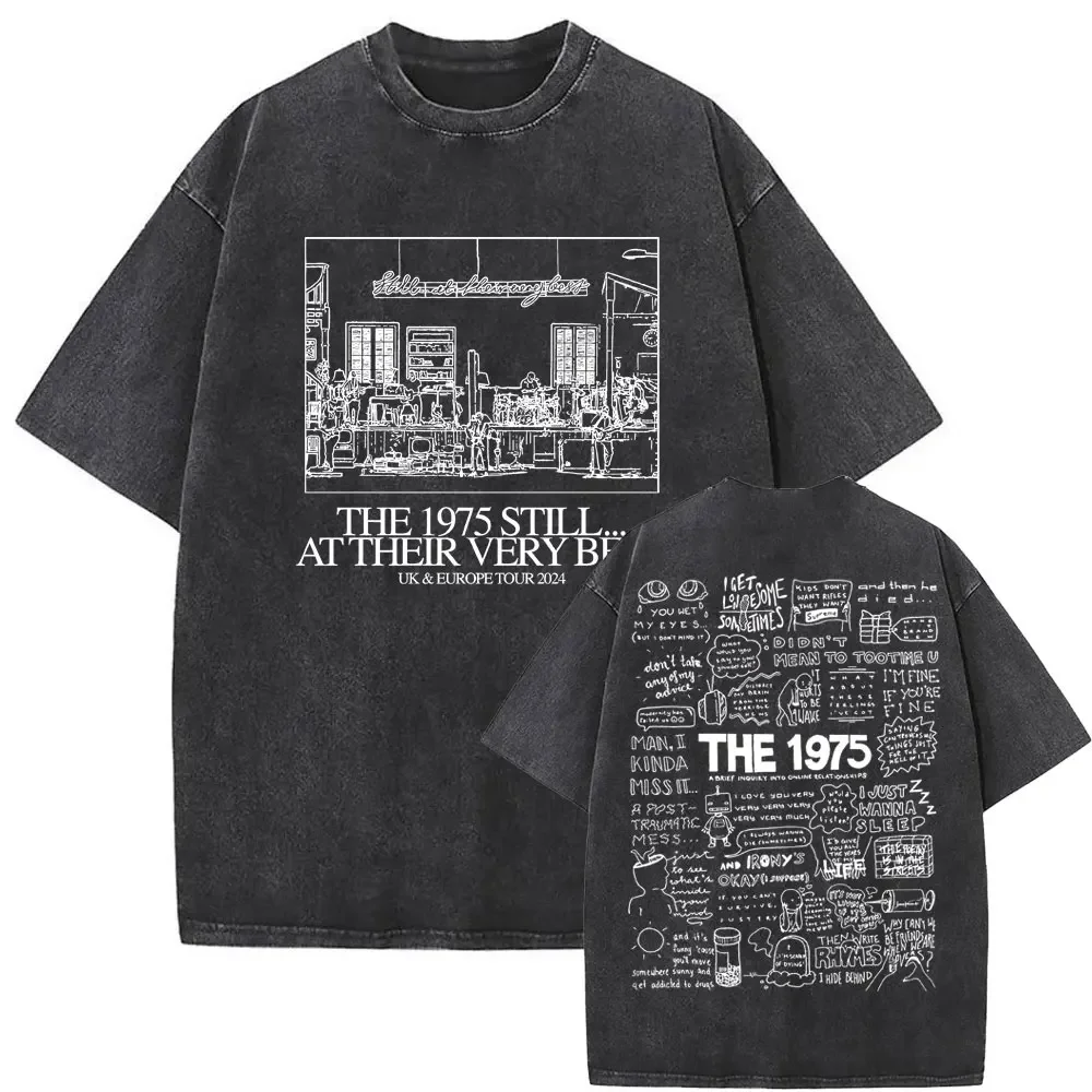 Washed Vintage The 1975 Still At Their Very Best Uk Europe Tour Print Tshirt Men Women Hip Hop Gothic Rock Oversized T Shirts
Washed Vintage The 1975 Still At Their Very Best Uk Europe Tour Print Tshirt Men Women Hip Hop Gothic Rock Oversized T Shirts