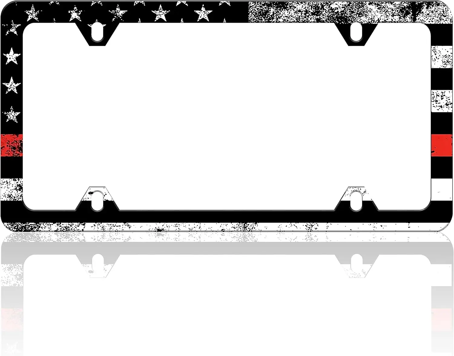 Vintage American Flag Thin Red Line License Plate Frame for Firefighters - Stainless Steel Auto Accessory with Screws for Women
Vintage American Flag Thin Red Line License Plate Frame for Firefighters - Stainless Steel Auto Accessory with Screws for Women