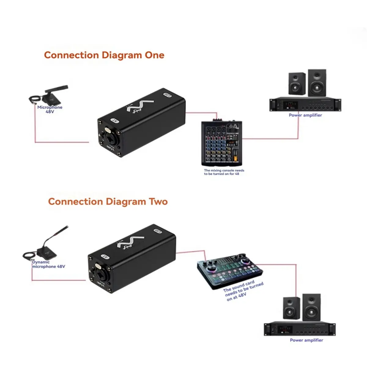 (A96Z) 48V Microphone Audio Signal Isolator - Audio Noise Reduction Isolator Audio Noise Filter for Mixer and Sound Cards
(A96Z) 48V Microphone Audio Signal Isolator - Audio Noise Reduction Isolator Audio Noise Filter for Mixer and Sound Cards