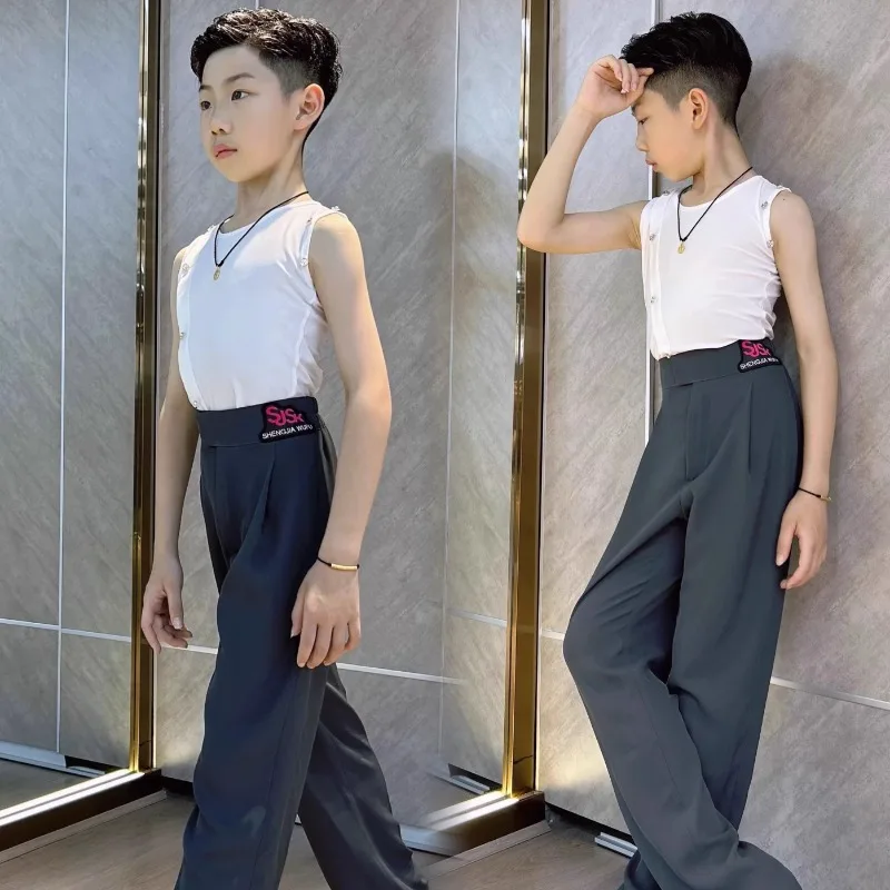 Customized Girls Latin Dance Suit Sleeveless Boys Practice Pants Elastic Waist Performance Clothes Top
Customized Girls Latin Dance Suit Sleeveless Boys Practice Pants Elastic Waist Performance Clothes Top