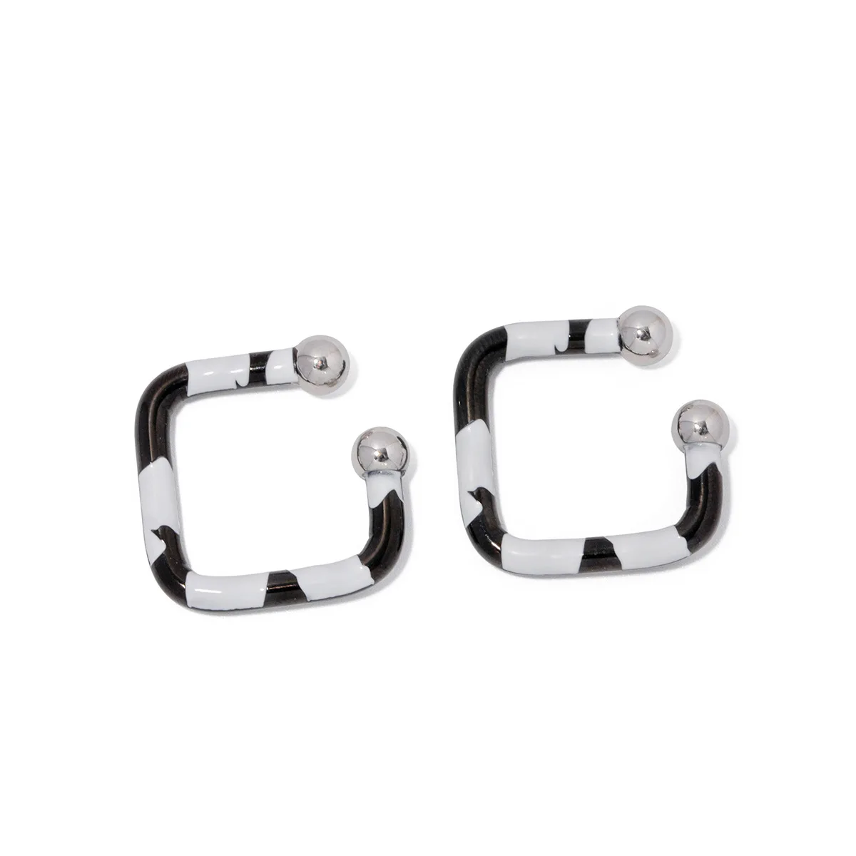 Stainless Steel PVD 18K Gold Plated Tarnish Black White Square Clip Earrings For Woman Jewelry Wholesale Trendy
Stainless Steel PVD 18K Gold Plated Tarnish Black White Square Clip Earrings For Woman Jewelry Wholesale Trendy