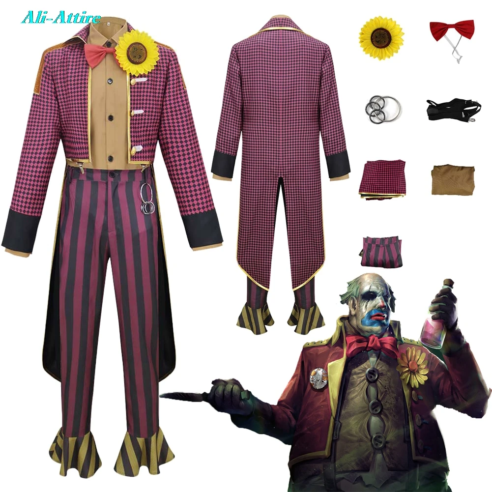 Game Daylight Cosplay The Clown Top Pants Shirt Cloth Men Adult Party Disguise Outfit Suits Roleplay Halloween Costume Carnival
Game Daylight Cosplay The Clown Top Pants Shirt Cloth Men Adult Party Disguise Outfit Suits Roleplay Halloween Costume Carnival