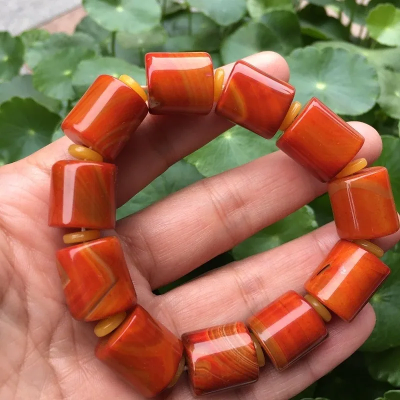 Agate Bracelet Bracelet Bucket Bead Bracelet Atmospheric Men's and Women's Retro
Agate Bracelet Bracelet Bucket Bead Bracelet Atmospheric Men's and Women's Retro