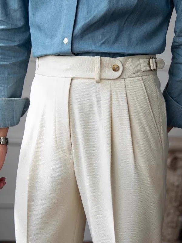 Briti Sle Naples High Waist Straight Leg Casual Men's Pants Busin Commute Vintage Long Trousers Trendy Youthwear
Briti Sle Naples High Waist Straight Leg Casual Men's Pants Busin Commute Vintage Long Trousers Trendy Youthwear
