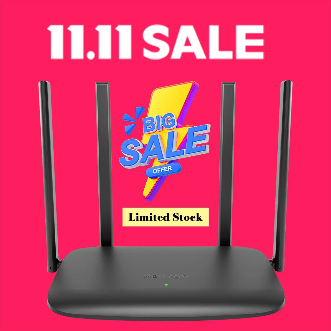 Двухдиапазонный беспроводной маршрутизатор FEIYI R12G AC1200, повторитель диапазона Wi-Fi с антеннами с высоким коэффициентом усиления 4*6 дБи, удлинитель Wi-Fi с широким покрытием
Двухдиапазонный беспроводной маршрутизатор FEIYI R12G AC1200, повторитель диапазона Wi-Fi с антеннами с высоким коэффициентом усиления 4*6 дБи, удлинитель Wi-Fi с широким покрытием