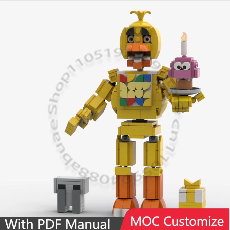 446 PCS Customize The Chicken MOC Customize Modular Building Block Technology Design Kids Creative Design DIY Assembly Toy Gift