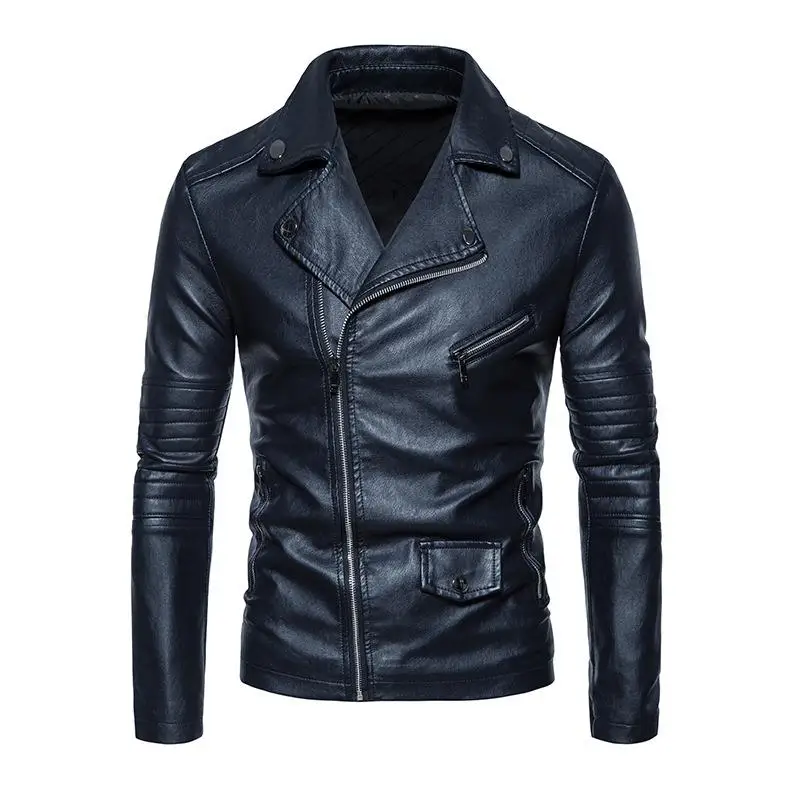Мужская кожаная куртка для мотоциклистов, повседневная, из искусственной кожи, с отложным воротником, с множеством карманов, для повседневной носки, не мнется
Мужская кожаная куртка для мотоциклистов, повседневная, из искусственной кожи, с отложным воротником, с множеством карманов, для повседневной носки, не мнется