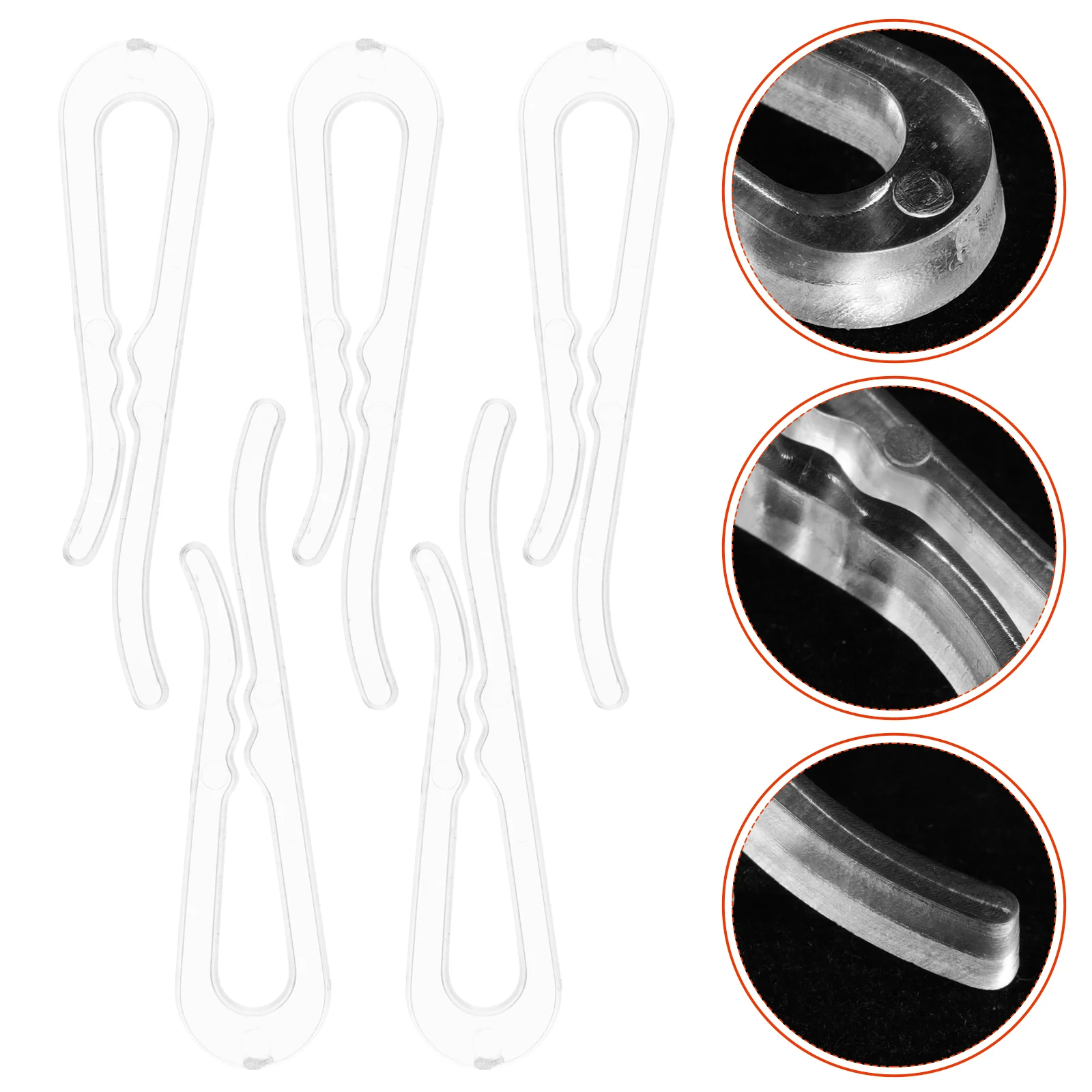 100pcs Plastic Transparent Clip Multifunction Stockings Cloth Clip Toothed Clothespin for Shirt Bra Briefs Sock Pants
100pcs Plastic Transparent Clip Multifunction Stockings Cloth Clip Toothed Clothespin for Shirt Bra Briefs Sock Pants
