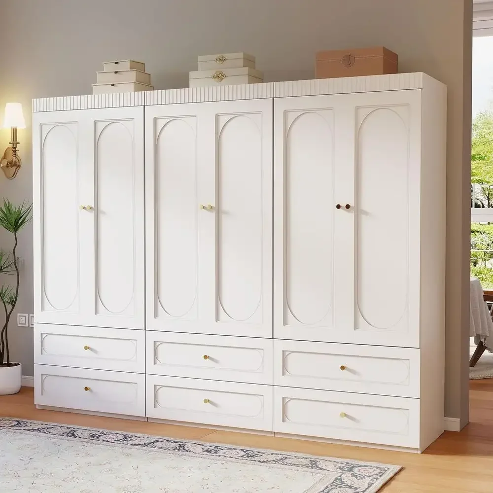 Wooden Wardrobe Closet with Do: 75" Tall White Armoire Wardrobe Closet with 6 Ders and 6 Do, ern Clothes Cabior Bedroom Armoires
Wooden Wardrobe Closet with Do: 75" Tall White Armoire Wardrobe Closet with 6 Ders and 6 Do, ern Clothes Cabior Bedroom Armoires