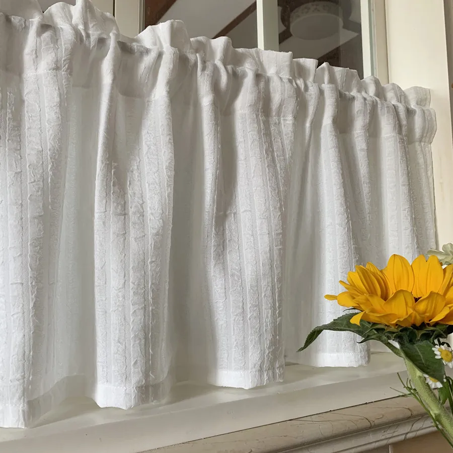 High quality white curtains Nordic simple and impenetrable white gauze curtain short curtain window curtain living room
High quality white curtains Nordic simple and impenetrable white gauze curtain short curtain window curtain living room