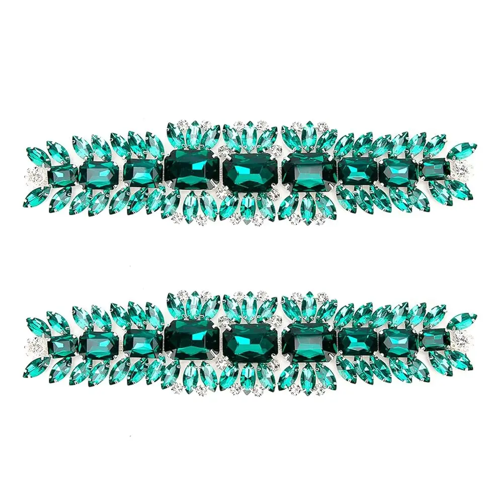 2Pcs Crystal Rhinestone Chain Trim, Diamond Sparkly Rhinestone Applique Ribbon Craft Decoration for Sewing Craft Clothing DIY
2Pcs Crystal Rhinestone Chain Trim, Diamond Sparkly Rhinestone Applique Ribbon Craft Decoration for Sewing Craft Clothing DIY