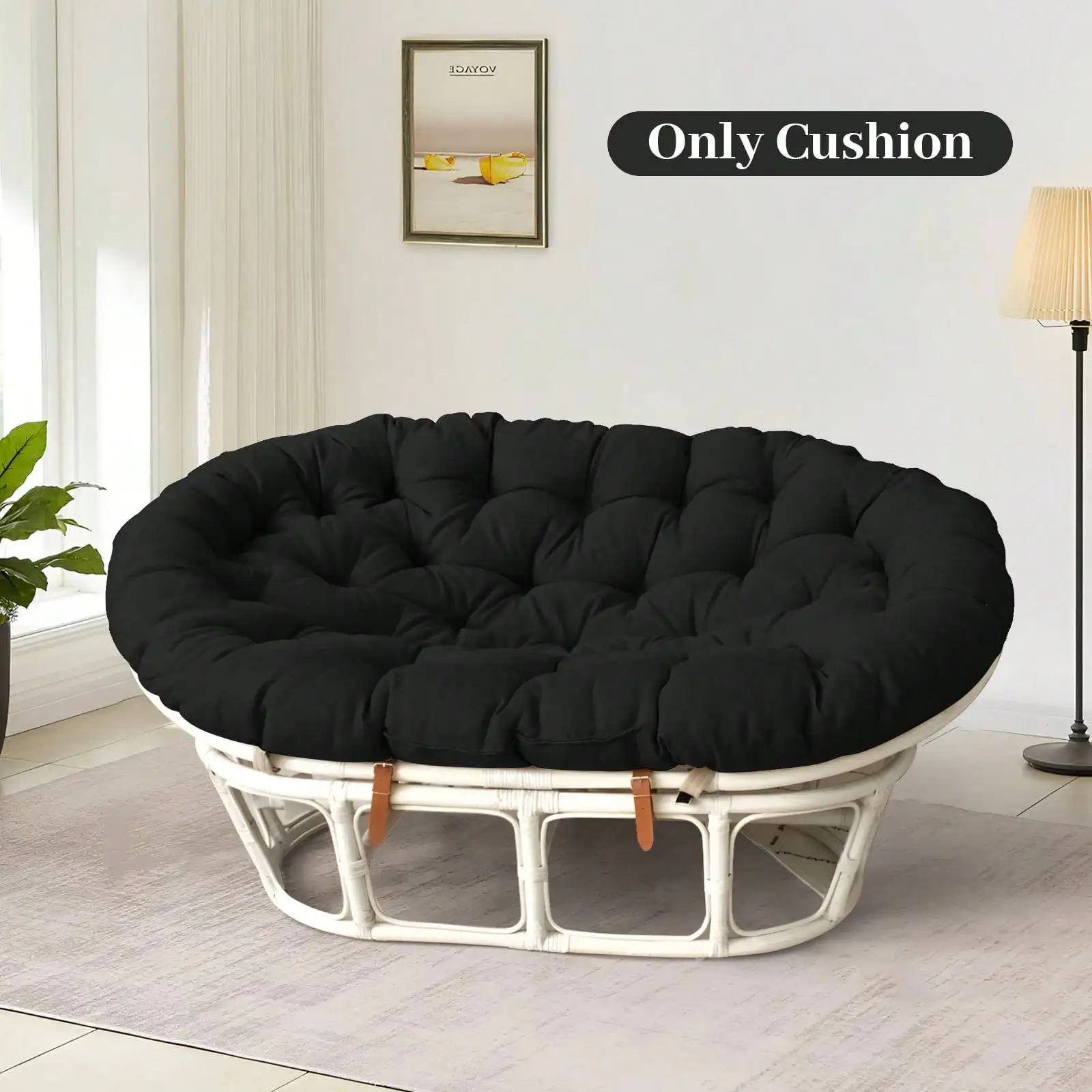 Water-Resistant Double Papasan Cushion (NO Frame) Weather Resistant Large Rocking Chair Cushion Pad
Water-Resistant Double Papasan Cushion (NO Frame) Weather Resistant Large Rocking Chair Cushion Pad