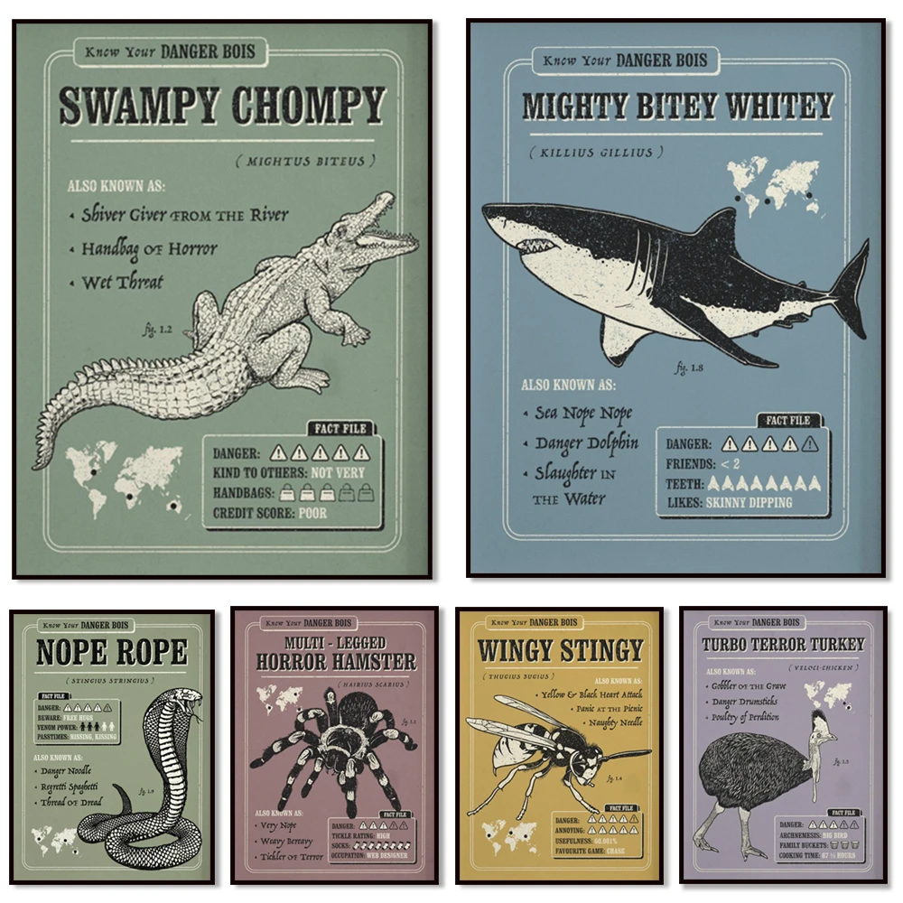Funny spider, snake, scorpion, wasp, piranha, cassowary, shark, crocodile poster, know your knowledge poster, animal fact file,
Funny spider, snake, scorpion, wasp, piranha, cassowary, shark, crocodile poster, know your knowledge poster, animal fact file,