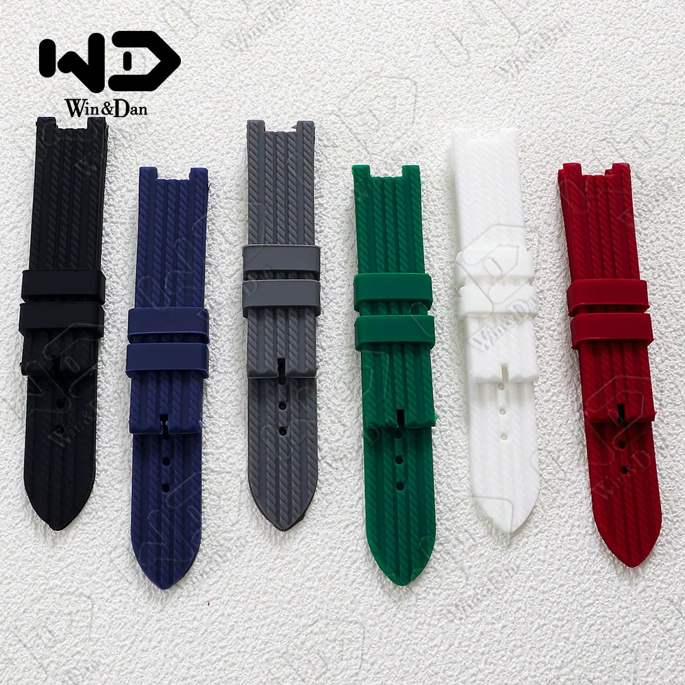 19*9mm Silicone Watch band Black/White/Blue/Green/Grey Waterproof Bracelet Accessories For Senior Gc Notched Rubber Watch Strap
19*9mm Silicone Watch band Black/White/Blue/Green/Grey Waterproof Bracelet Accessories For Senior Gc Notched Rubber Watch Strap