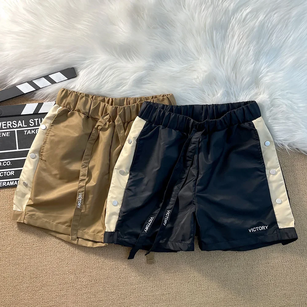 Color Blocked Striped Breasted Basketball Shorts Summer Men Women Black Brown Sport Quarter Length Pants Shortpant Inside Mesh
Color Blocked Striped Breasted Basketball Shorts Summer Men Women Black Brown Sport Quarter Length Pants Shortpant Inside Mesh