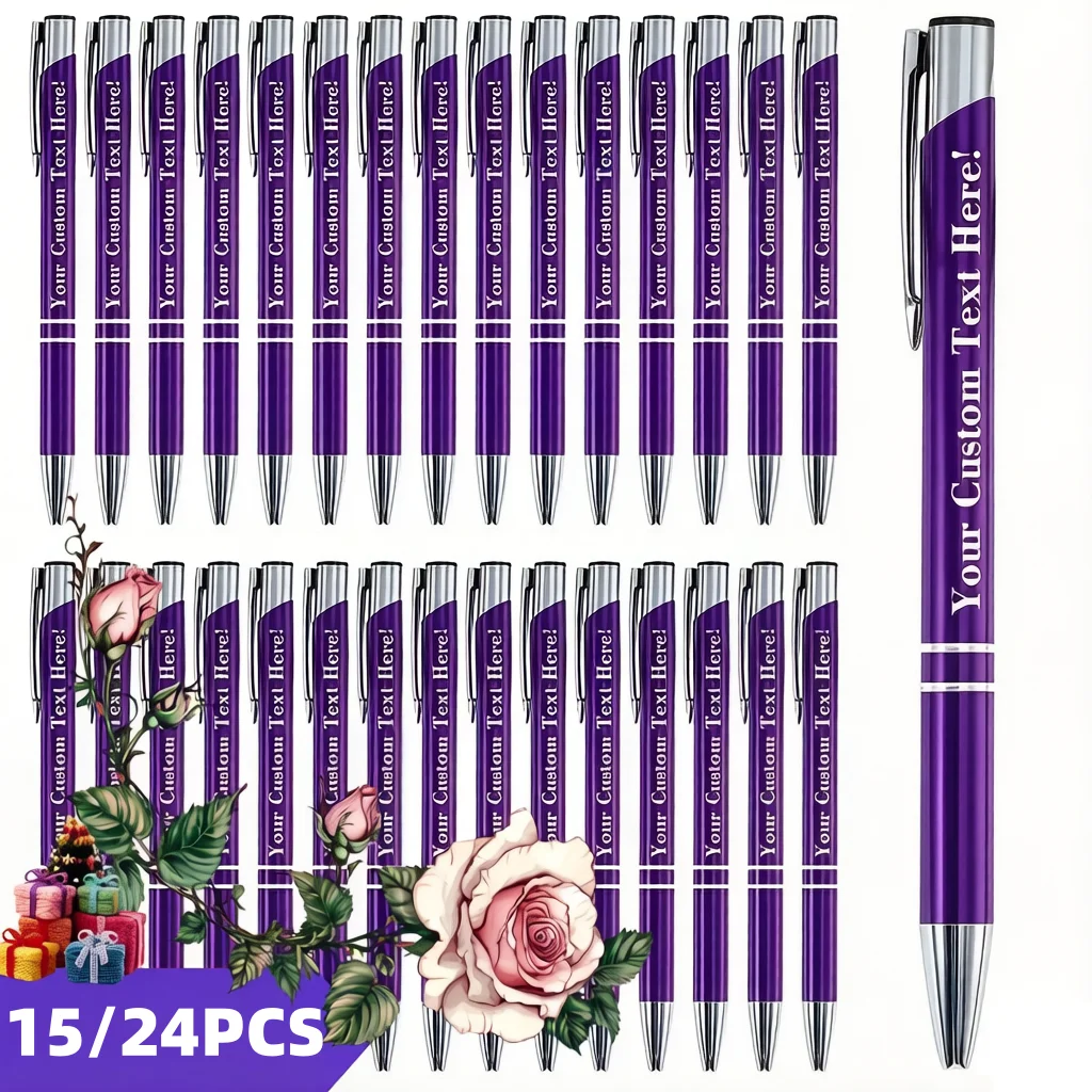 15/24pcs Customizable Metal Ballpoint Pens Set Multifunctional Personalized Writing Tools for School And Office Use
15/24pcs Customizable Metal Ballpoint Pens Set Multifunctional Personalized Writing Tools for School And Office Use