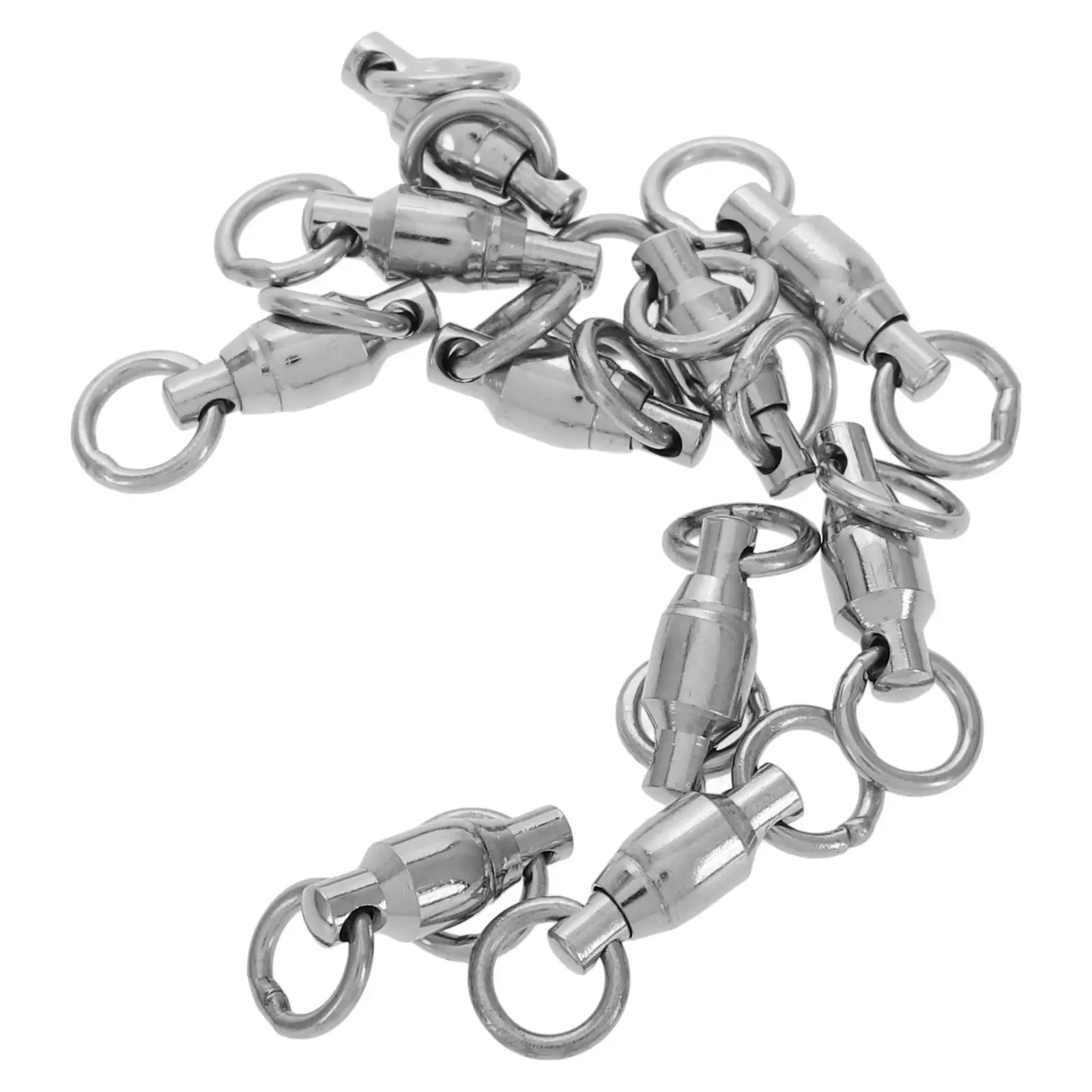 10Pcs StainlessSteel BarrelSwivel FishingEquipment SaltwaterTackle Connector DoubleWeldedRings Bearings Accessories
10Pcs StainlessSteel BarrelSwivel FishingEquipment SaltwaterTackle Connector DoubleWeldedRings Bearings Accessories