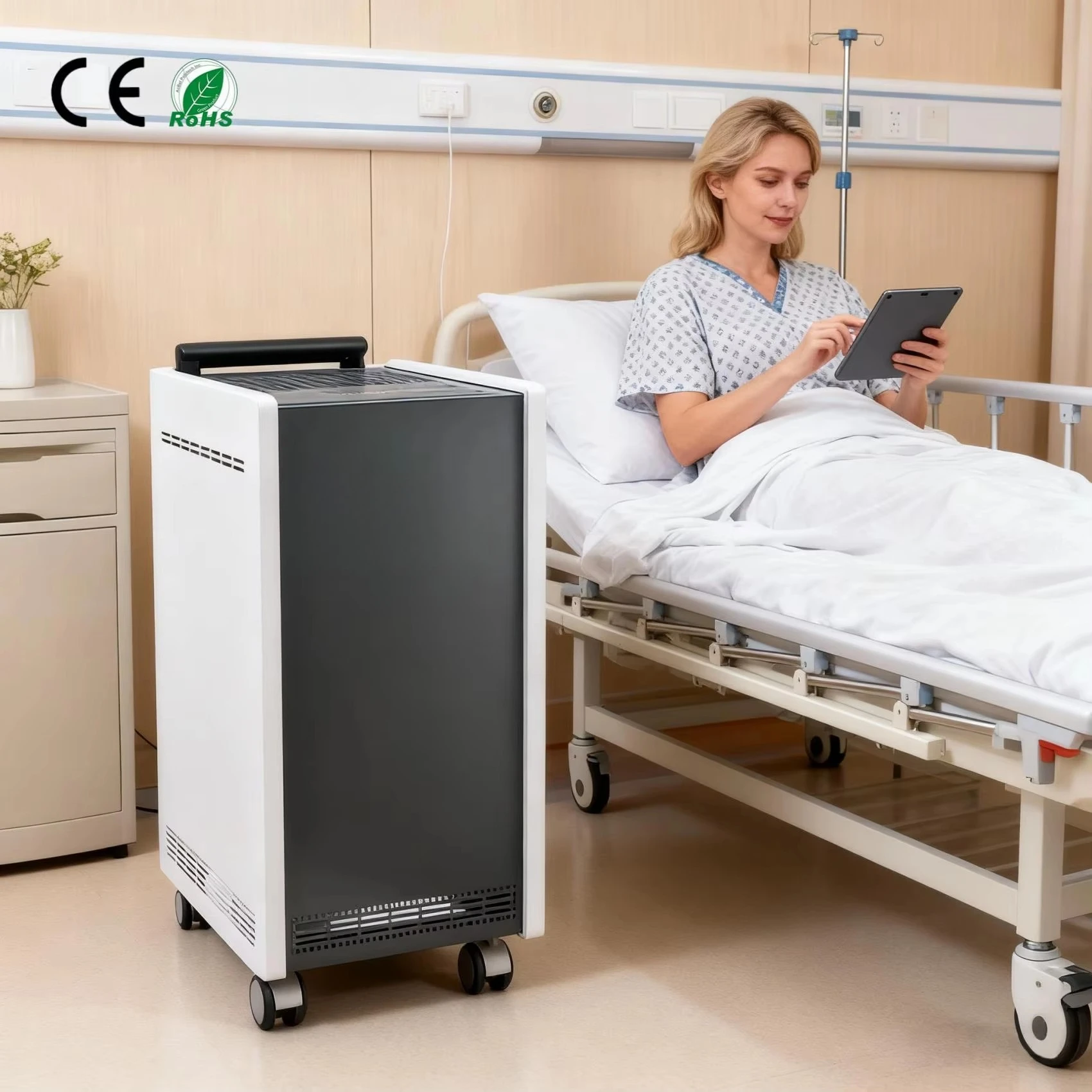 Purifier Electrostatic Portable Electric 13 HEPA Filters Activated Carbon Negative Ion High Efficiency Quiet Medical air
Purifier Electrostatic Portable Electric 13 HEPA Filters Activated Carbon Negative Ion High Efficiency Quiet Medical air