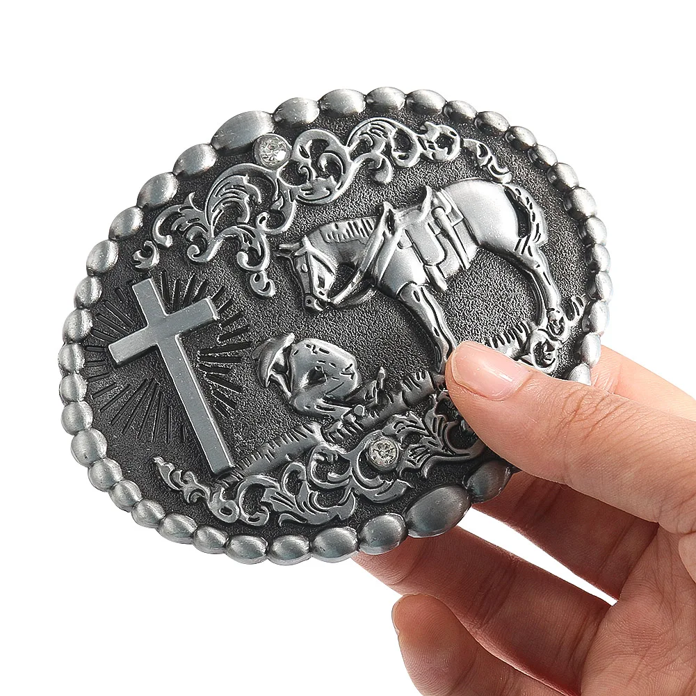 Zinc Alloy Set with Rhinestone Jesus Cross Prayer Emboss-craft Belt Buckle Men's Buckle Jeans Accessories DIY Apparel Supplies
Zinc Alloy Set with Rhinestone Jesus Cross Prayer Emboss-craft Belt Buckle Men's Buckle Jeans Accessories DIY Apparel Supplies