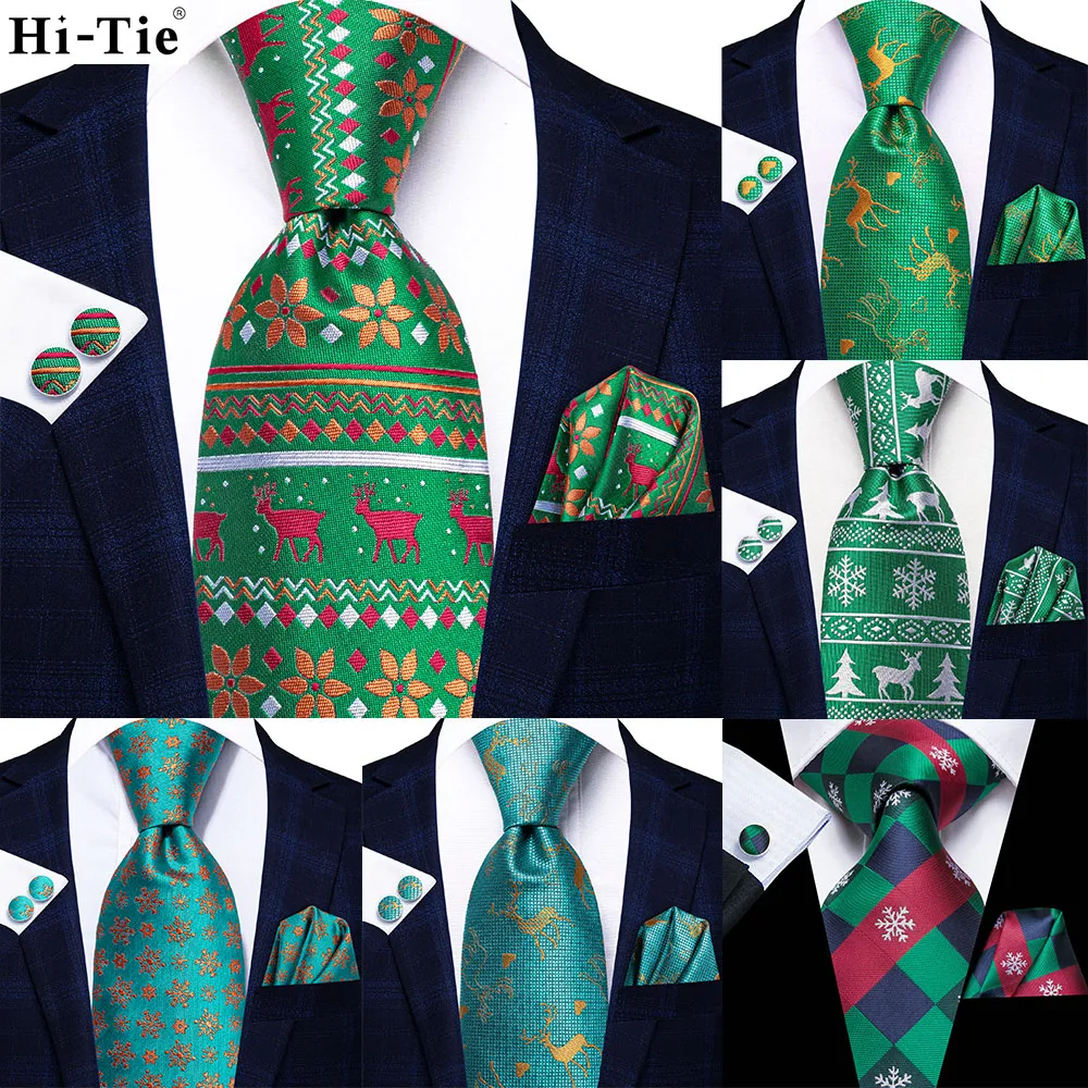 New Silk Christmas Tie For Men Red Green Tree Gift Mens Necktie Handky Cufflink Set Fashion Party Dropshiping Hi-Tie Designer
New Silk Christmas Tie For Men Red Green Tree Gift Mens Necktie Handky Cufflink Set Fashion Party Dropshiping Hi-Tie Designer
