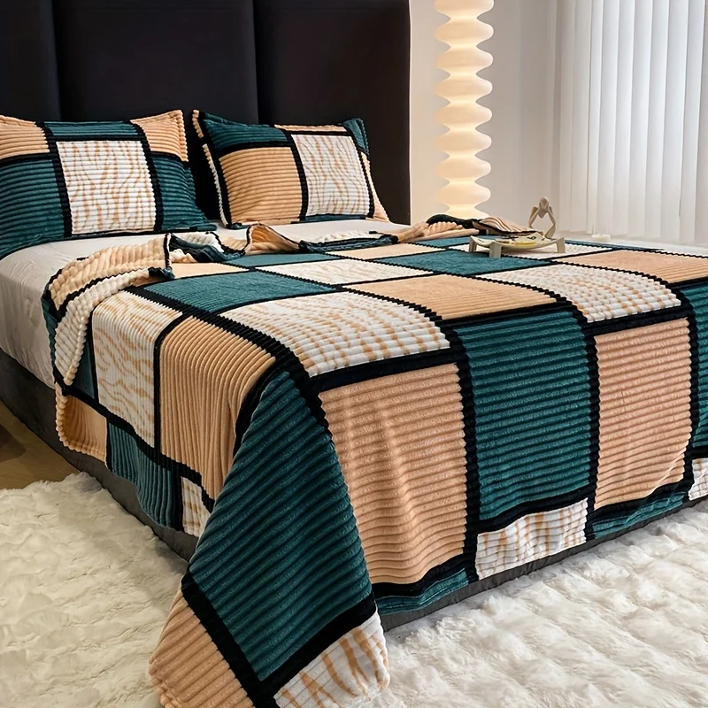 New Stitching Plaid Plush Blanket Throw Blanket Nap Blanket Sofa Shawl Blanket Travel Blanket Bed Blanket Christmas Gift
New Stitching Plaid Plush Blanket Throw Blanket Nap Blanket Sofa Shawl Blanket Travel Blanket Bed Blanket Christmas Gift