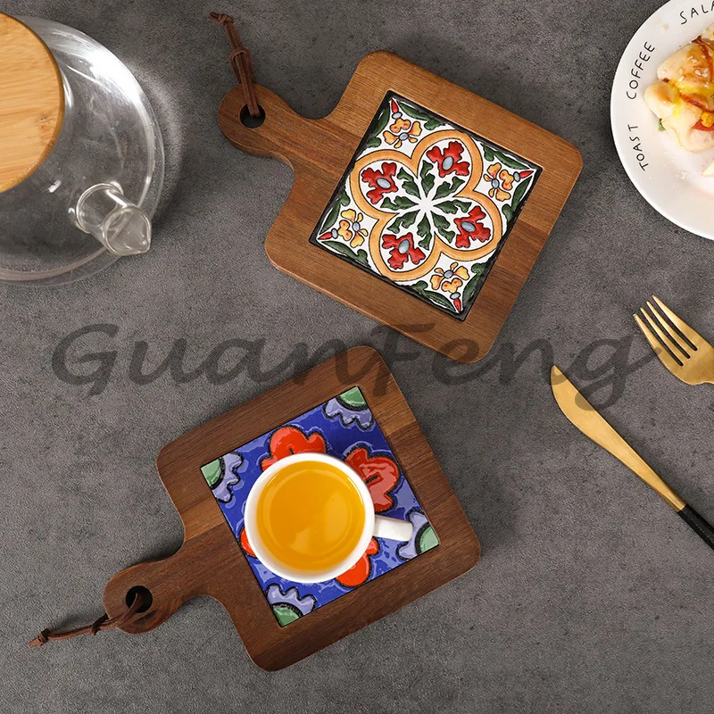 Retro Wooden Tile Heat Resistant Pad Handled Pot Holder Cup Mat Anti-Scalding Dish for Kitchen Use Stove Pot Soup Pot
Retro Wooden Tile Heat Resistant Pad Handled Pot Holder Cup Mat Anti-Scalding Dish for Kitchen Use Stove Pot Soup Pot