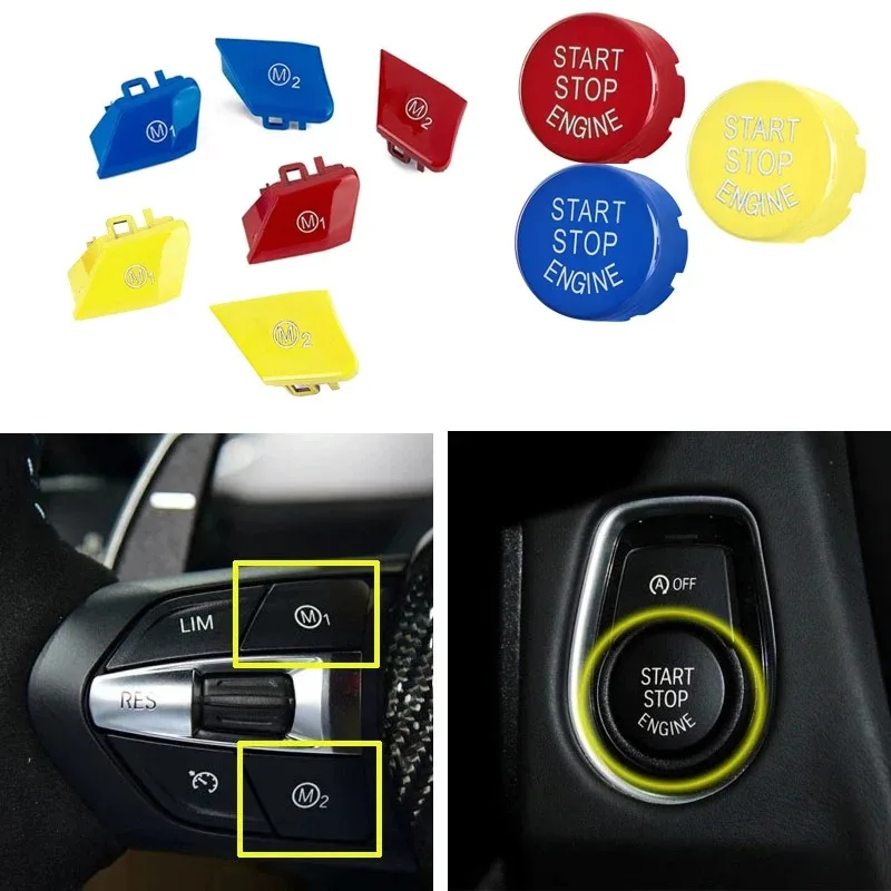Car Steering Wheel M1 M2 Mode Button & Start Engine Switch Button For BMW M3 M4 M5 M6 X5M X6M F10 F15 F16 F30 F34 F36 M Spo 
Car Steering Wheel M1 M2 Mode Button & Start Engine Switch Button For BMW M3 M4 M5 M6 X5M X6M F10 F15 F16 F30 F34 F36 M Spo
