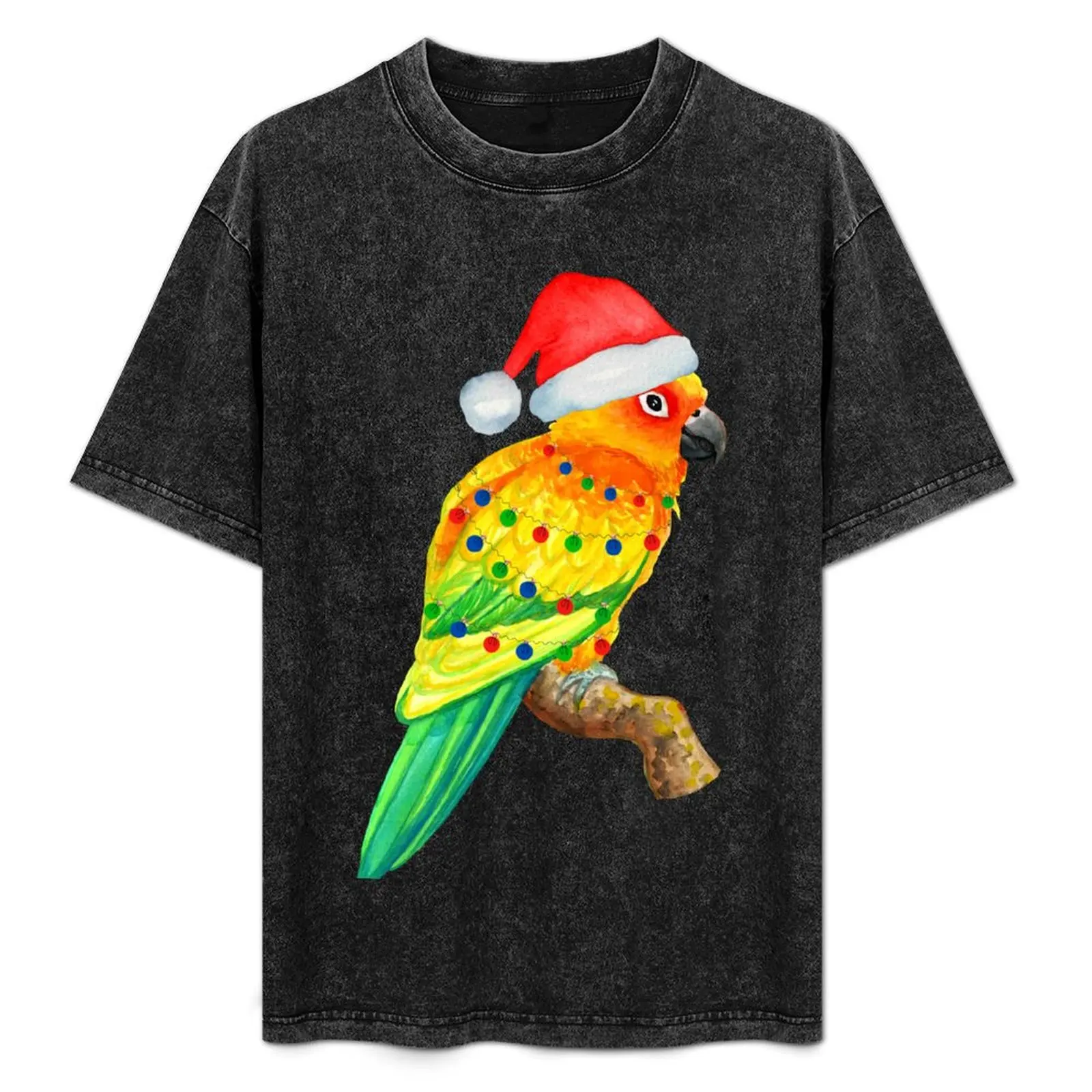 Christmas Sun Conure Parrot Santa Hat & Christmas Lights T-Shirt Work Style Casual T-Shirt
Christmas Sun Conure Parrot Santa Hat & Christmas Lights T-Shirt Work Style Casual T-Shirt