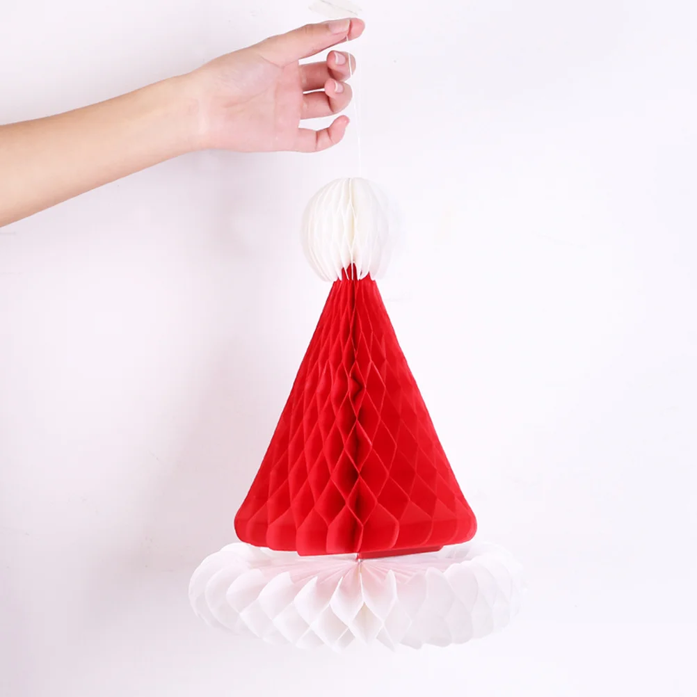 2Pcs Paper Christmas Hats Beautiful Hanging Ornaments for Party Decor Festive Atmosphere Holiday Season Cheer Gift
2Pcs Paper Christmas Hats Beautiful Hanging Ornaments for Party Decor Festive Atmosphere Holiday Season Cheer Gift