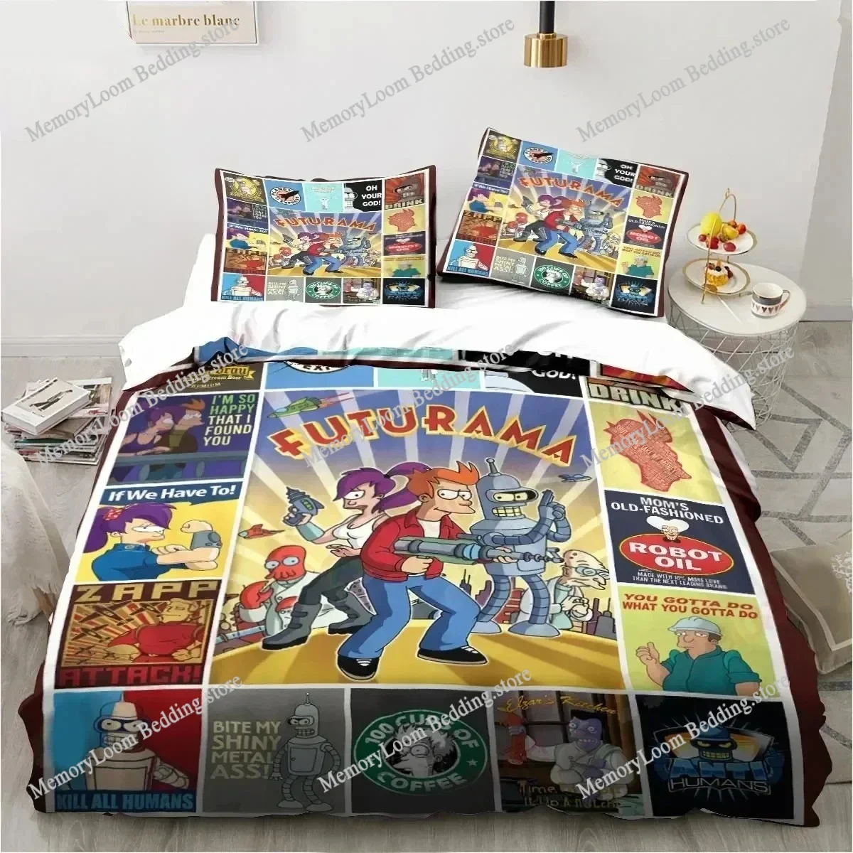 Cartoon Futuramas Bender Bedding Set Duvet Cover Bed Set Quilt Cover Pillowcase Comforter king Queen Size Boys Adult Bedding Set
Cartoon Futuramas Bender Bedding Set Duvet Cover Bed Set Quilt Cover Pillowcase Comforter king Queen Size Boys Adult Bedding Set