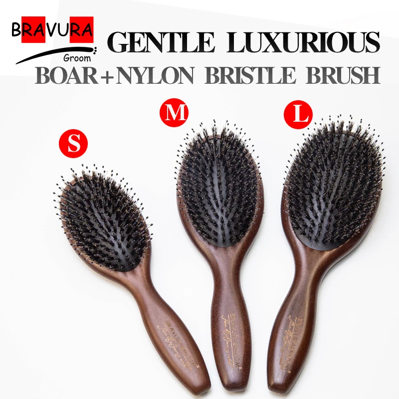 Pet Grooming boar bristle Handle Brush Comb for Massage,Soft, Smooth Dogs & Cats Accessories
Pet Grooming boar bristle Handle Brush Comb for Massage,Soft, Smooth Dogs & Cats Accessories