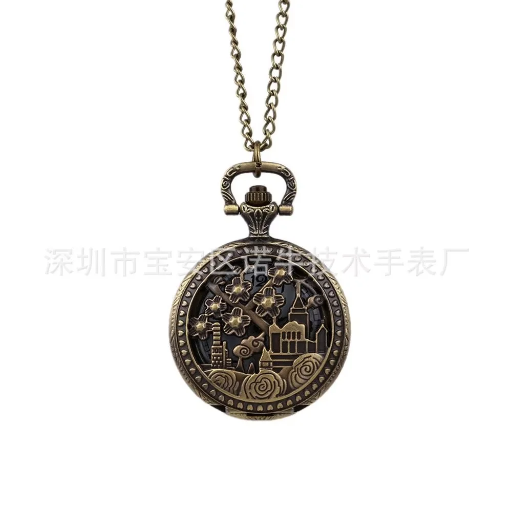 8833quartz pocket watch see-through ladies pocket watch Classic peony castle skeleton vintage bronze delicate
8833quartz pocket watch see-through ladies pocket watch Classic peony castle skeleton vintage bronze delicate