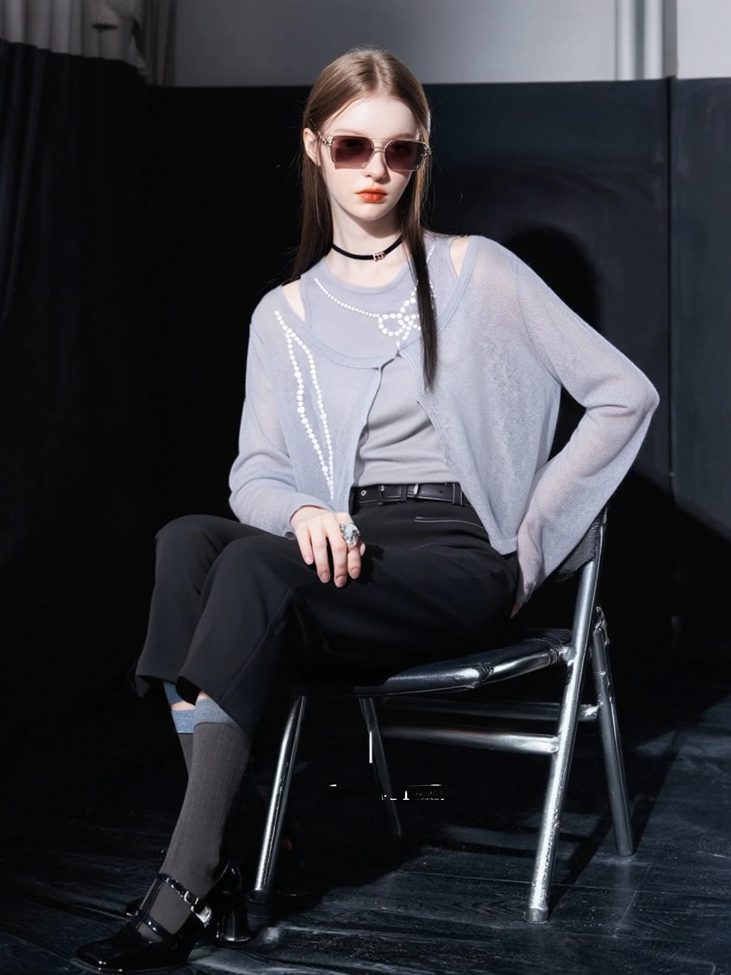 Huaappuw Pearl Sleeveless Vest Set Women's Fashion Outerwear Small Cover up Two Piece Set Autumn New Arrival Light Weight
Huaappuw Pearl Sleeveless Vest Set Women's Fashion Outerwear Small Cover up Two Piece Set Autumn New Arrival Light Weight