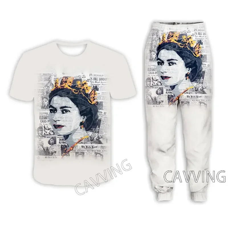 Queen Elizabeth II 3D Print Casual T-shirt + Pants Jogging Pants Trousers Suit Clothes Women/ Men's Sets Suit Clothes
Queen Elizabeth II 3D Print Casual T-shirt + Pants Jogging Pants Trousers Suit Clothes Women/ Men's Sets Suit Clothes