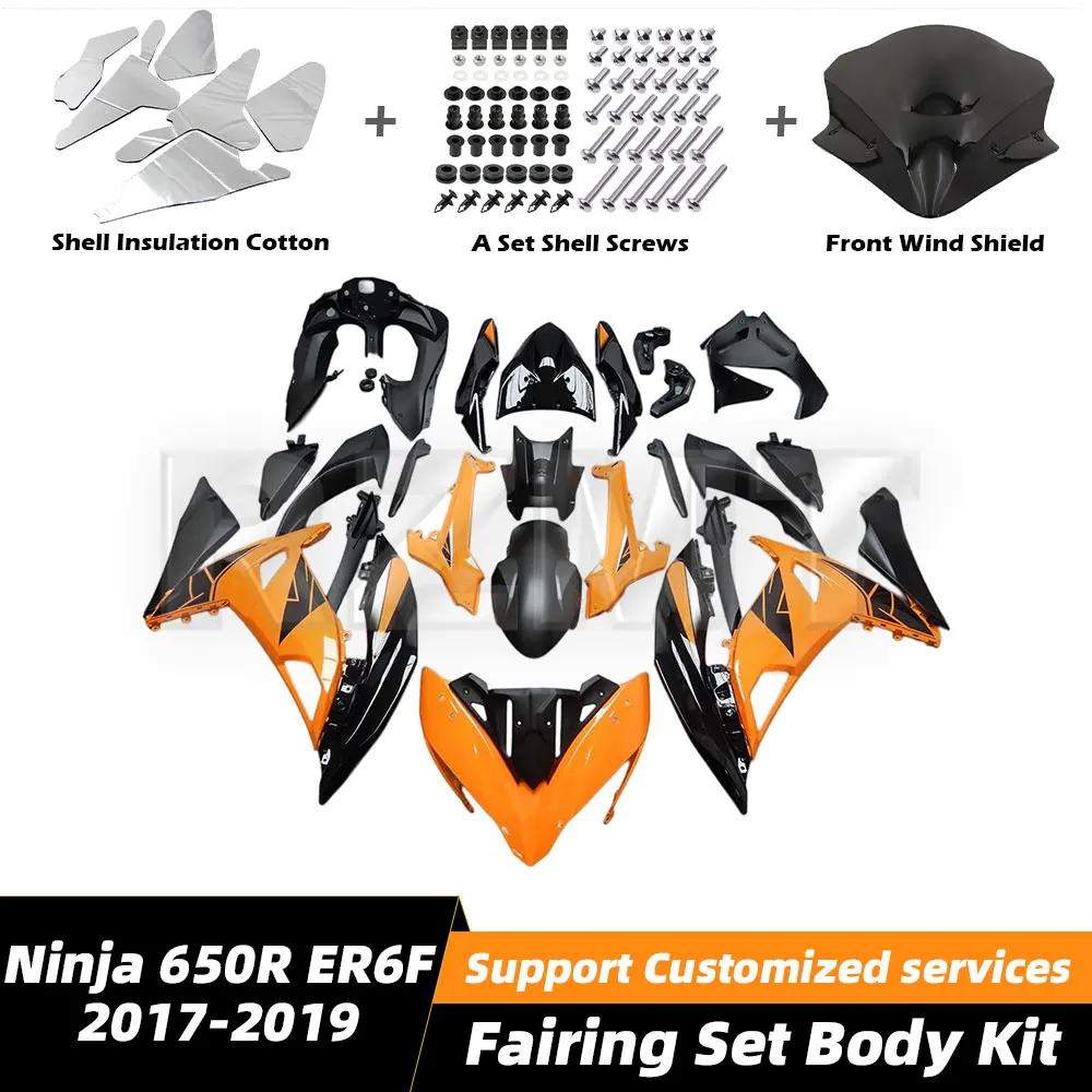 Motorcycle Fairings Set For Kawasaki Ninja 650R ER6F 2017-2019 Body Kit Bodywork Set Shell Injection ER6F 17-19 K0617-102a
Motorcycle Fairings Set For Kawasaki Ninja 650R ER6F 2017-2019 Body Kit Bodywork Set Shell Injection ER6F 17-19 K0617-102a