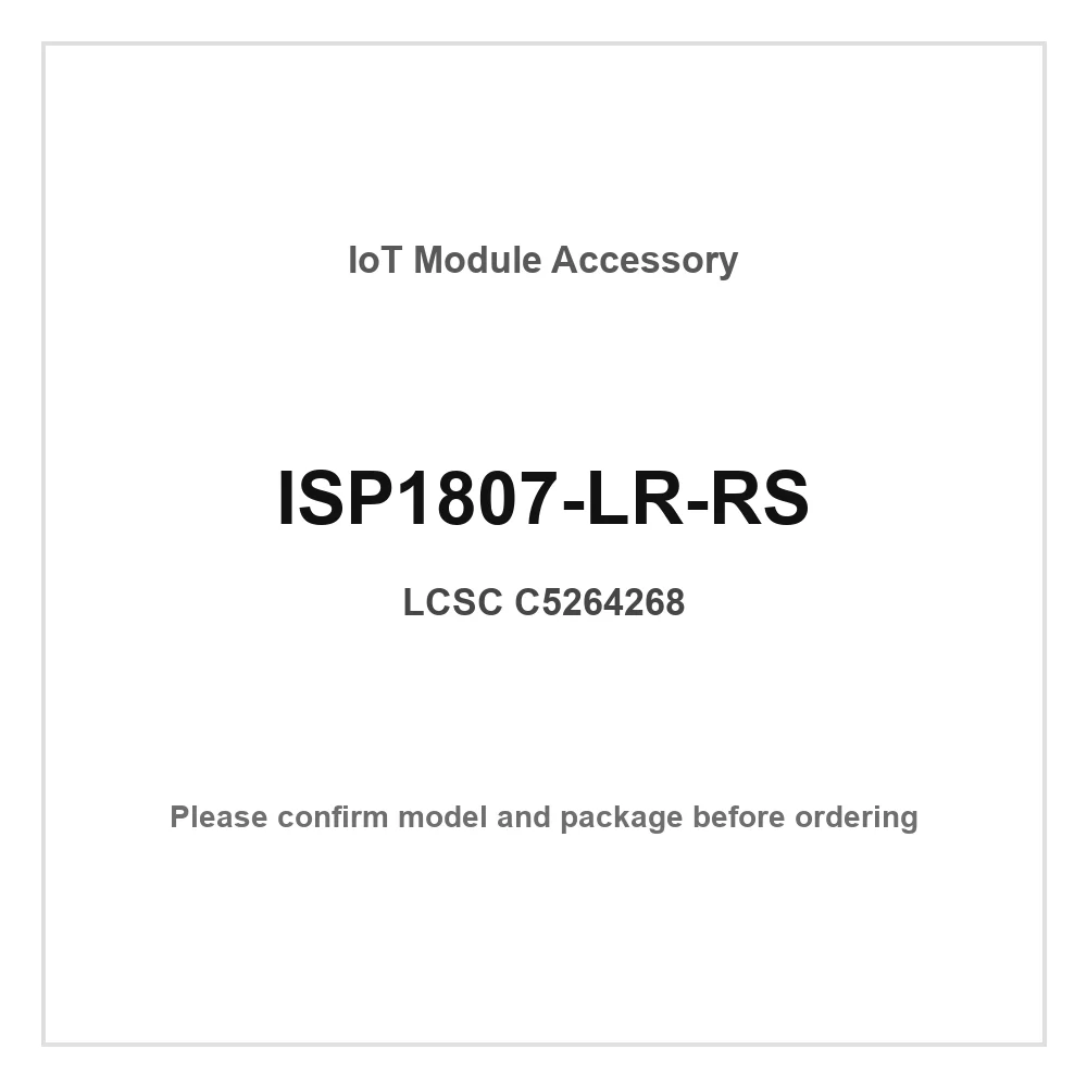 2pcs ISP1807-LR-RS SMD 8x8mm Mesh Bluetooth Wireless IoT Module
2pcs ISP1807-LR-RS SMD 8x8mm Mesh Bluetooth Wireless IoT Module