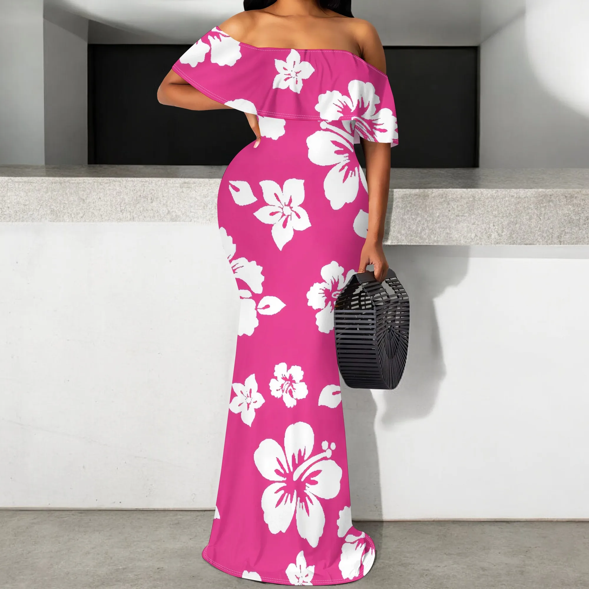 Hawaiian Pink Floral Maxi Dress S-3XL Women’s Off Shoulder Beach Cruise Vacation Dress
Hawaiian Pink Floral Maxi Dress S-3XL Women’s Off Shoulder Beach Cruise Vacation Dress