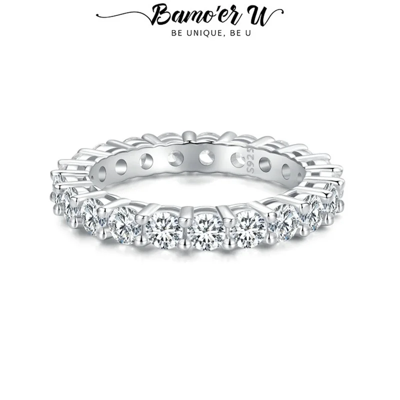 Кольцо Bamoer U Moissanite из стерлингового серебра 925 пробы, уникальный дизайн с 21 камнем из муассанита, женские ювелирные украшения
Кольцо Bamoer U Moissanite из стерлингового серебра 925 пробы, уникальный дизайн с 21 камнем из муассанита, женские ювелирные украшения